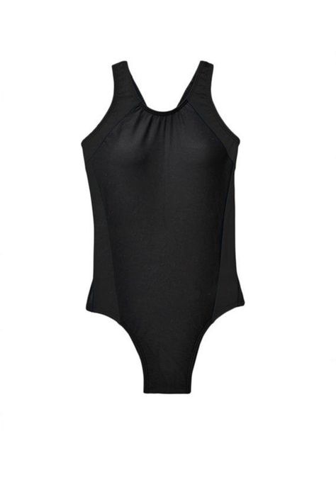 Traje de baño Deportivo rebajado para niña negro-0