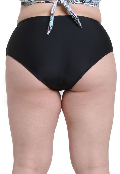 Bikini calzón estilo pin up negro-1