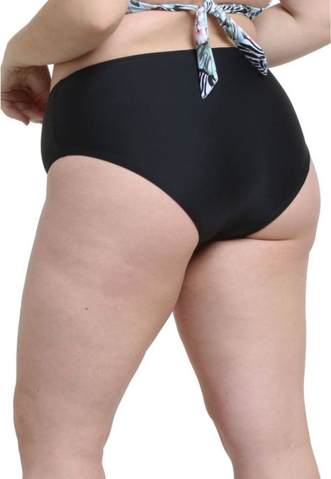 Bikini calzón estilo pin up negro-2
