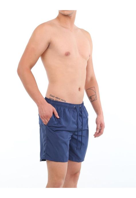 Short largo azul hombre-2