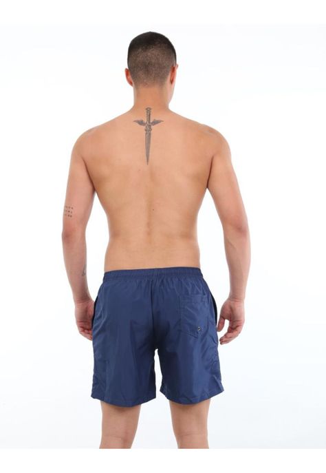 Short largo azul hombre-3