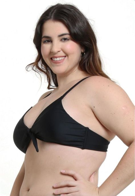 Bikini triángulo con nudo negro-1