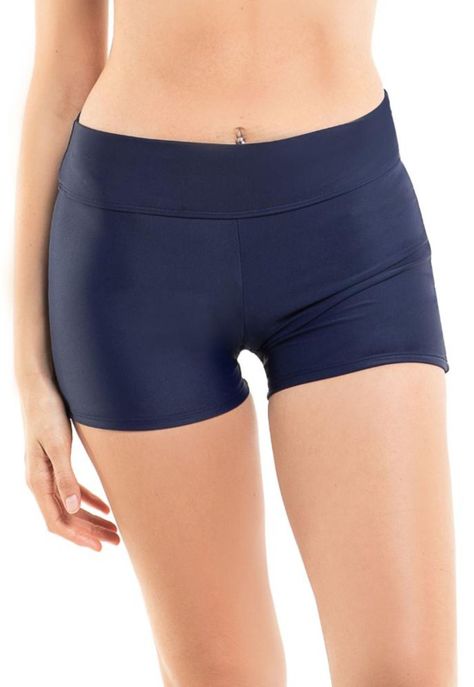 Bikini hot-pant azul marino-0