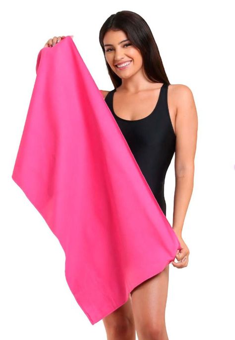 Toalla de microfibra secado rápido chica fucsia-0