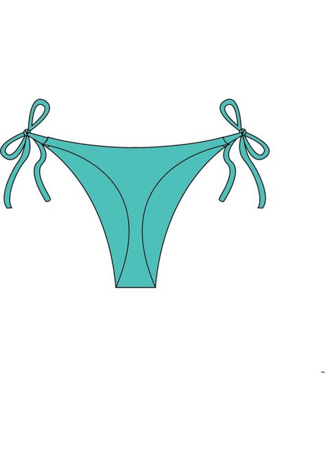 Bikini calzón colaless con amarras turqueza-1