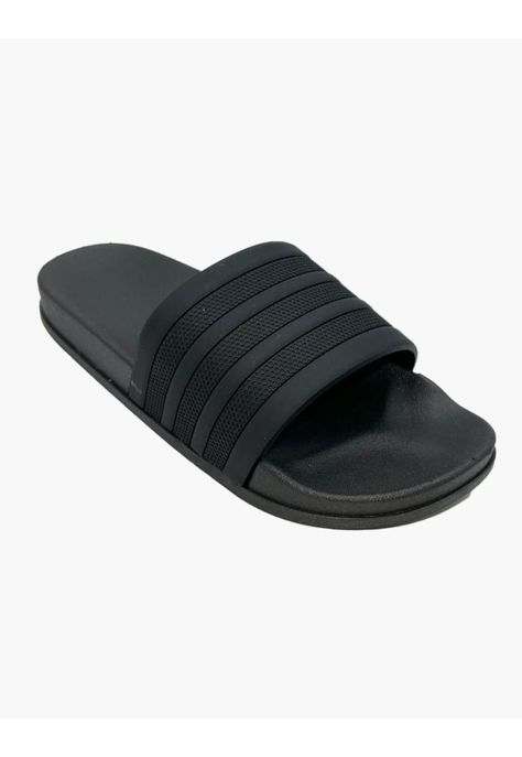 Sandalias mujer goma negras-0