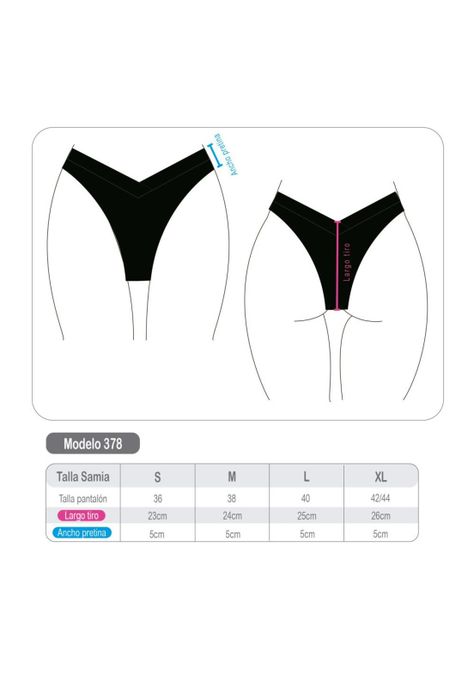 Bikini tanga en V estampado azul-3