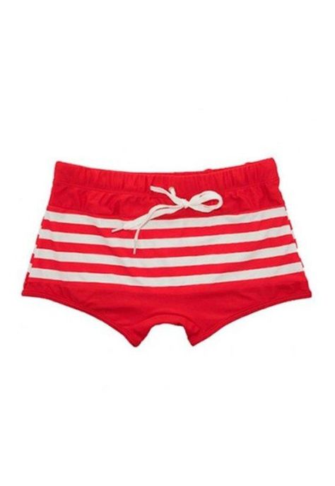 Short tipo bóxer para hombres estampado rojo-0