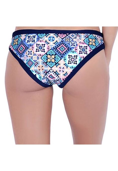 Calzón bikini clásico estampado azul-1