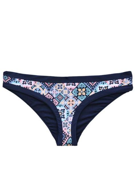 Calzón bikini clásico estampado azul-2