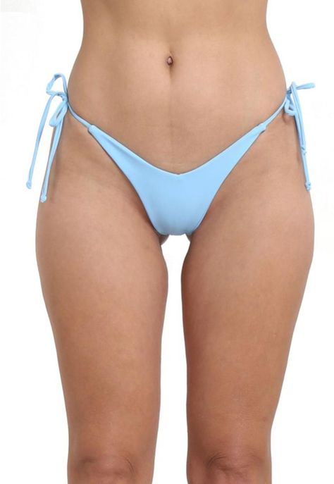 Micro bikini colales con amarras celeste-0
