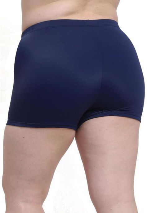 Bikini hot pants de lycra color azul-2