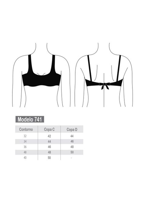 Bikini básico copa C negro-3