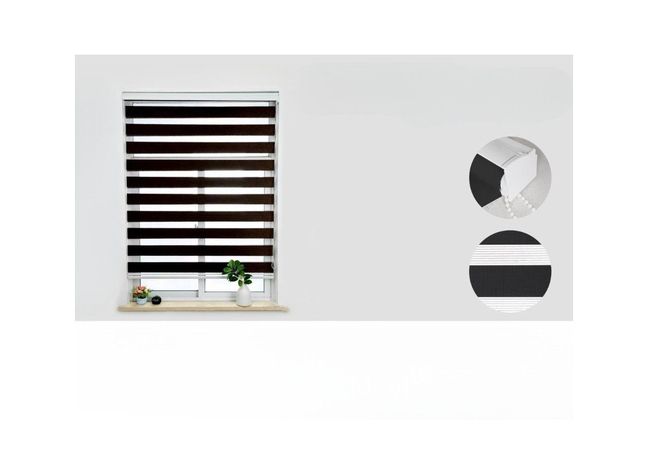 Cortina Roller Lisa Color (duo) 80*200cm Color negro -0