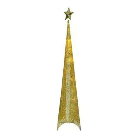Arbol navidad piramide 180 cm con luces led y estrella-0