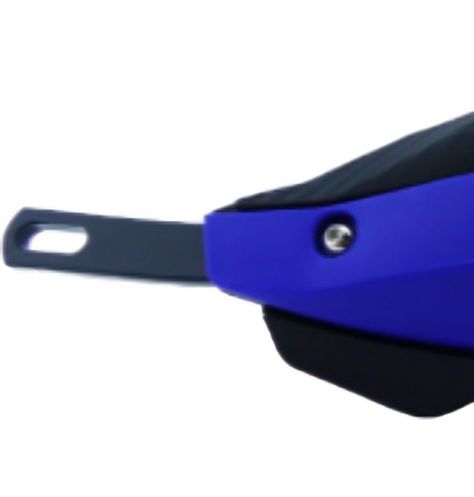 PROTECTOR DE MANILLAR PARA MOTO BASE METAL NEGRA SET X 2 PCS azul-1