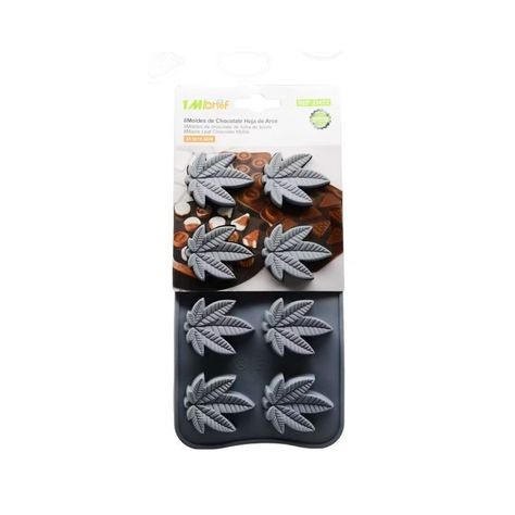Set 2 Molde De Chocolate Hoja Arce 8 Cavidades-0