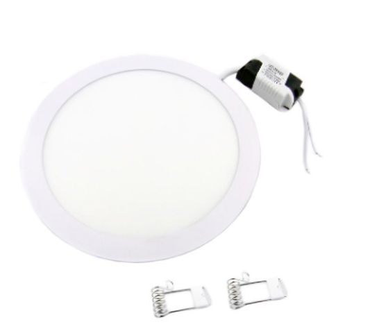 FOCO LED PANEL 18 WATT EMBUTIDO REDONDO LUZ FRIA PARA CIELO FALSO -0