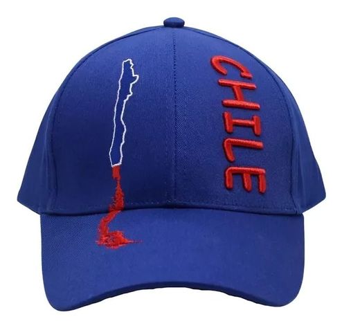  Gorro Jockey Mapa Chile Azul-0