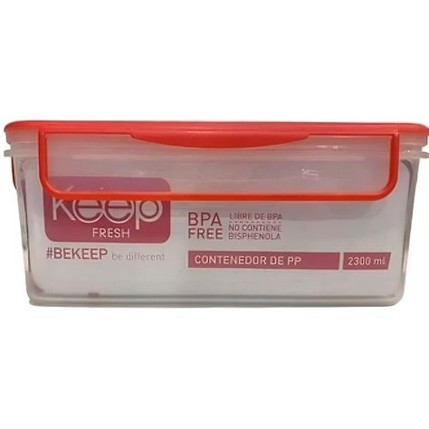 HERMETICO PP 2300 ML RECTANGULAR -0