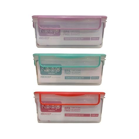 HERMETICO PP 2300 ML RECTANGULAR -2