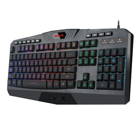 K503A-RGB-SP TECLADO GAMER ALAMBRICO MEMBRANA HARPE SP-0