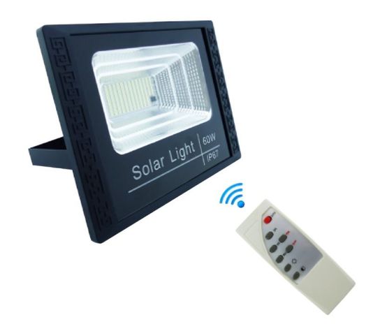 PROYECTOR SOLAR LED 60W CON PANEL PVC 111 LED 21X 16CM CONTROL-0