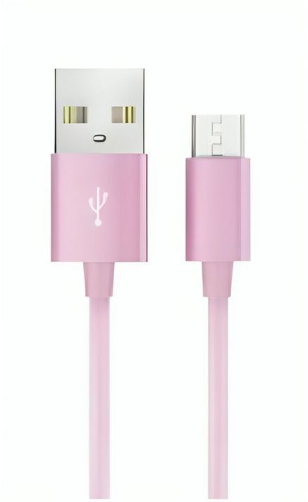 CABLE USB A MICRO USB 2.0. PINK-0
