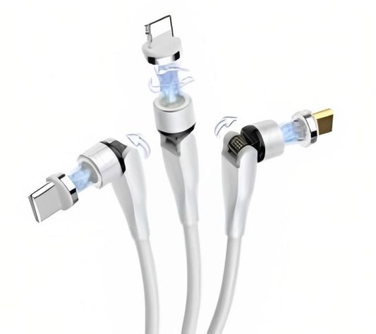 3 EN 1 CABLE DE CARGA MAGNÉTICO. 90 GRADOS-0