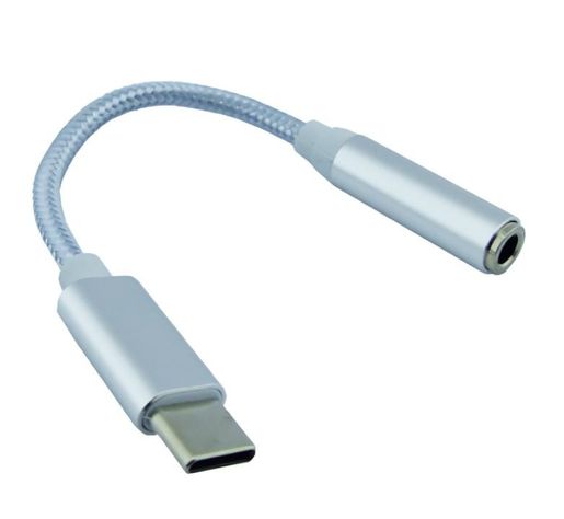 CABLE ADAPTADOR TYPE-C A JACK 3.5 HEMBRA PUNTA METAL COMPATIBLE CON IP15-1