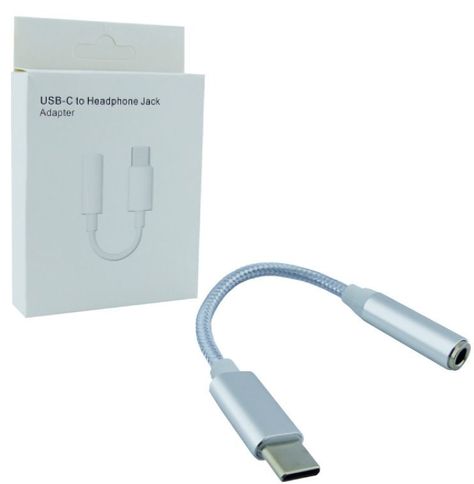 CABLE ADAPTADOR TYPE-C A JACK 3.5 HEMBRA PUNTA METAL COMPATIBLE CON IP15-2