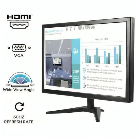 Monitor De Pc Para Oficina 20 pulgadas Hd Display 1600x900 Hdmi Vga-3