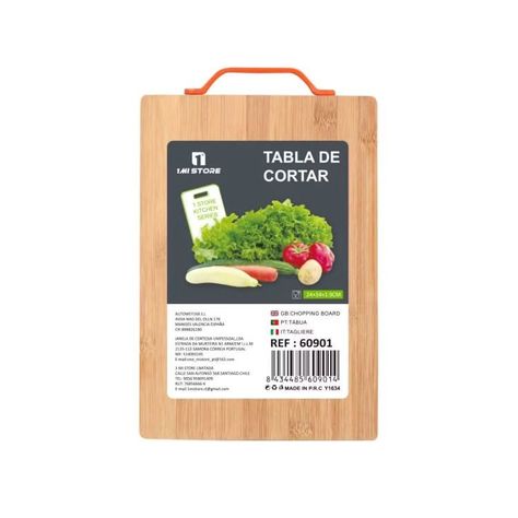 Tabla De Madera Con Mango Para Picar Carne Y Verduras-0