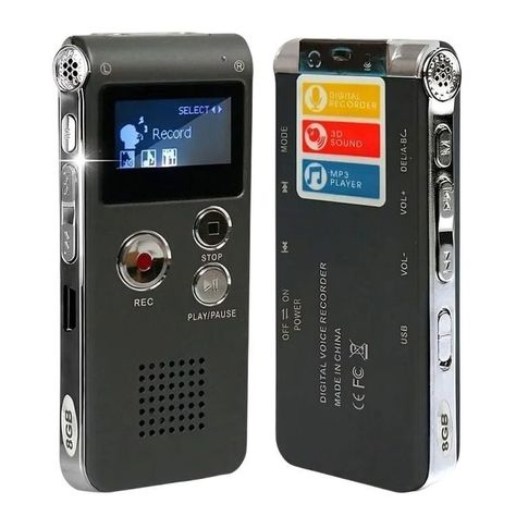 Grabadora Digital Profesional De Voz 8gb Mp3-2