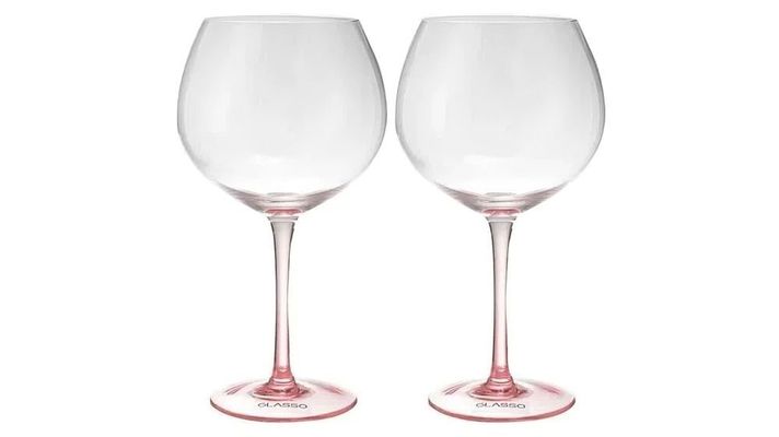 SET 2 COPAS APERITIVO GLASSO ROSADO-0