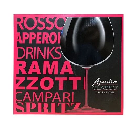SET 2 COPAS APERITIVO GLASSO ROSADO-1