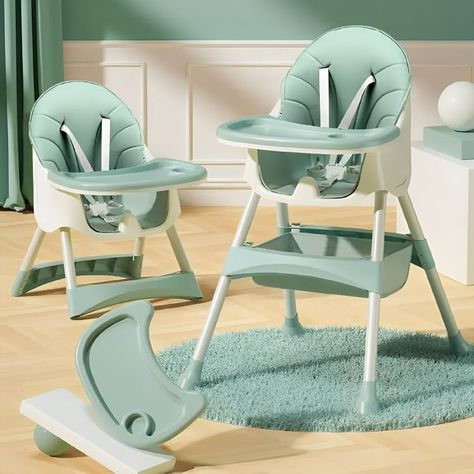 Silla De Comer infantil 2 en 1 plegable-2