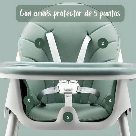 Silla De Comer infantil 2 en 1 plegable-4