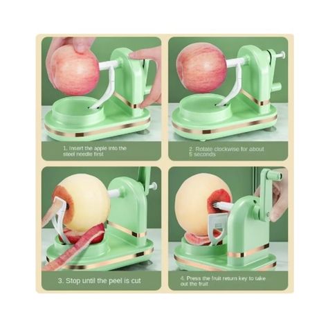 Pelador de frutas con manivela manual-1