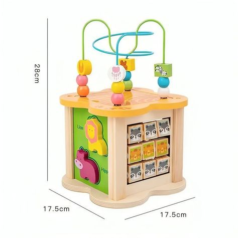 Cubo Didáctico Juguete De Madera  Infantil-3