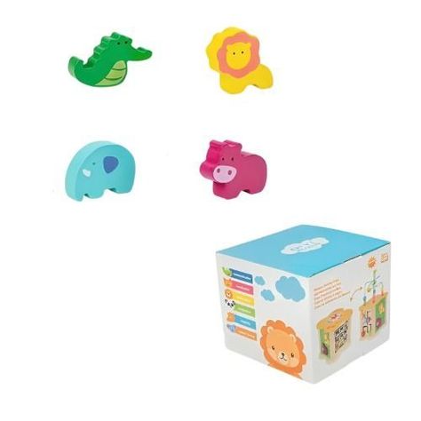Cubo Didáctico Juguete De Madera  Infantil-1