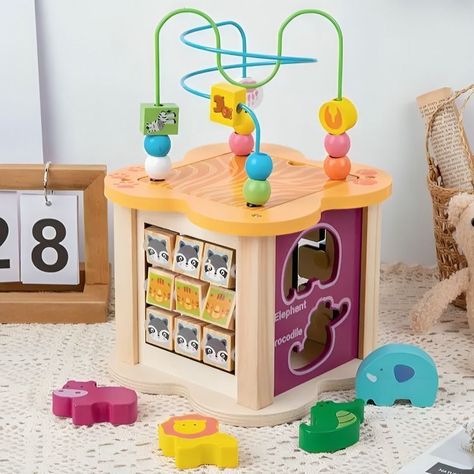 Cubo Didáctico Juguete De Madera  Infantil-2