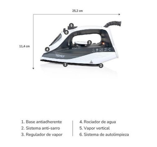 PLANCHA VAPOR VERTICAL THOMAS TH-7003-2