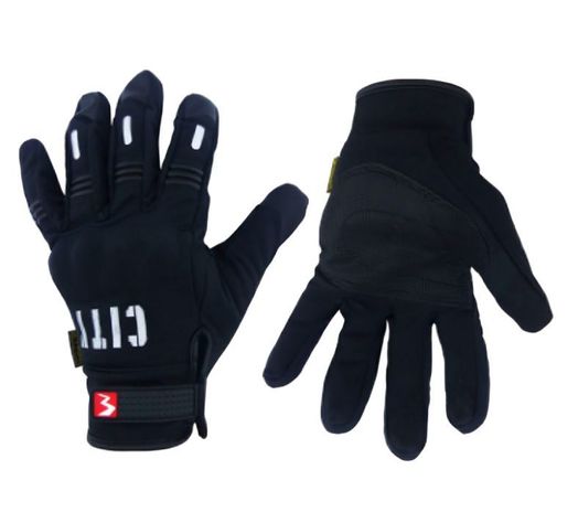 GUANTE PARA MOTO TOUCH MAD BIKE MOD.CITY CON PROTECCION DISPONIBLE NEGRO BOLSA  -0