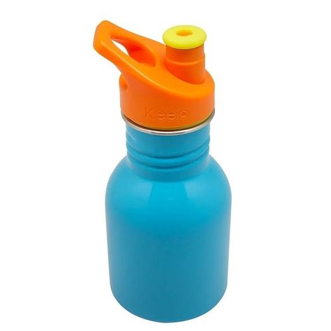 BOTELLA METALICA 335ML KEEP KIDO CELESTE-1