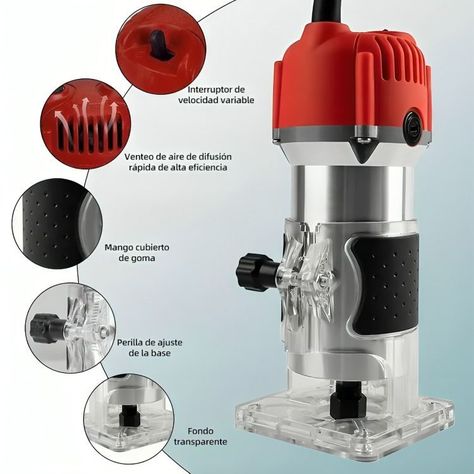 Fresadora Router Tupi 33000rpm Toma De 1/4-3