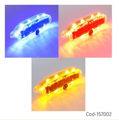 Luz Solar 10 LED 24V Camión Set 2 Colores-4