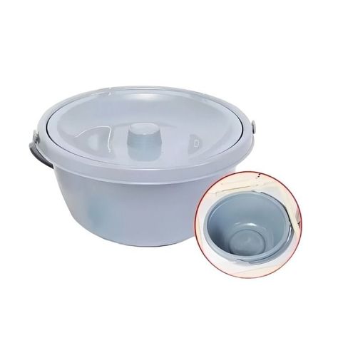 Baño Inodoro W.c Portátil Plegable Silla Ducha Color Blanco-2