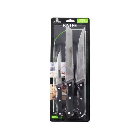 Set 3 Cuchillos Juego De Cuchillo Cocina-0