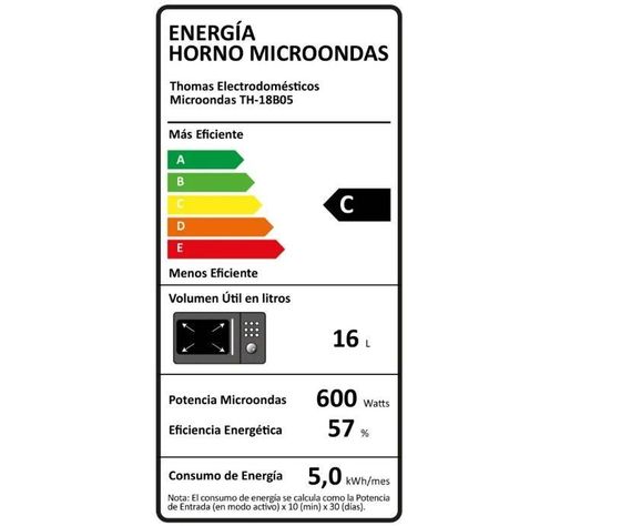MICROONDAS THOMAS TH-18B05-5